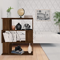 vidaXL Bokhylla/Rumsavdelare Brun ek 80x24x96 cm konstruerat trä
