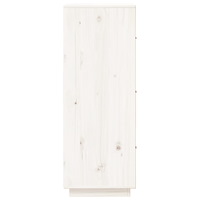 vidaXL Vitrinskåp vit 34x40x108,5 cm massiv furu