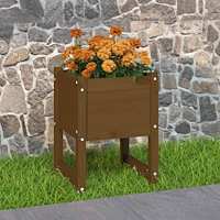 vidaXL Skrivbord honungsbrun 40x40x52,5 cm massiv furu