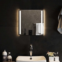 vidaXL Badrumsspegel LED 40x40 cm
