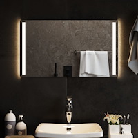 vidaXL Badrumsspegel LED 70x40 cm