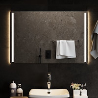 vidaXL Badrumsspegel LED 90x60 cm