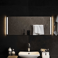 vidaXL Badrumsspegel LED 100x40 cm