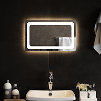 vidaXL Badrumsspegel LED 50x30 cm