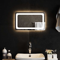 vidaXL Badrumsspegel LED 50x30 cm