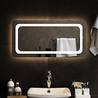 vidaXL Badrumsspegel LED 80x40 cm