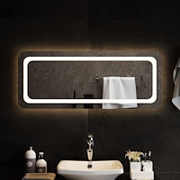 vidaXL Badrumsspegel LED 100x40 cm