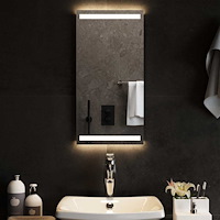 vidaXL Badrumsspegel LED 30x60 cm