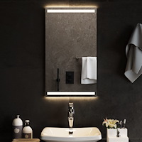 vidaXL Badrumsspegel LED 40x70 cm