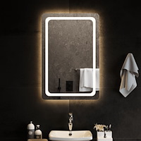 vidaXL Badrumsspegel LED 60x90 cm