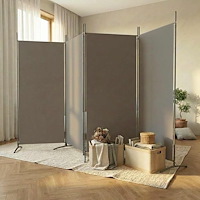 vidaXL Rumsavdelare 4 paneler antracit 346x180 cm tyg