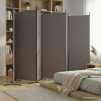 vidaXL Rumsavdelare 6 paneler antracit 520x180 cm tyg