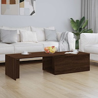 vidaXL Soffbord Brun ek 150x50x35 cm konstruerat trä