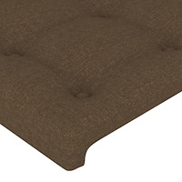 vidaXL Huvudgavlar 4 st mörkbrun 90x5x78/88 cm tyg