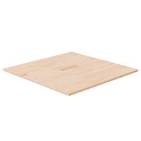 vidaXL Fyrkantig bordsskiva 70x70x1,5 cm obehandlat massiv ek