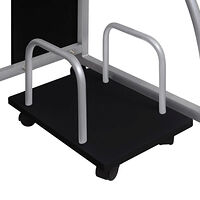 vidaXL Datorbord svart 110x52x88,5 cm konstruerat trä