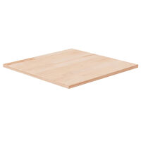 vidaXL Fyrkantig bordsskiva 50x50x1,5 cm obehandlat massiv ek