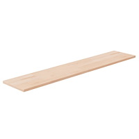 vidaXL Hyllplan 100x20x1,5 cm obehandlad massiv ek