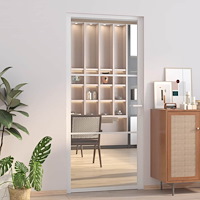 vidaXL Innerdörr 93x201,5 cm vit ESG-glas och aluminium