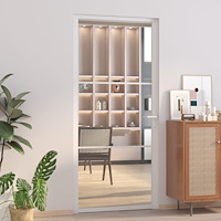 vidaXL Innerdörr 93x201,5 cm vit ESG-glas och aluminium