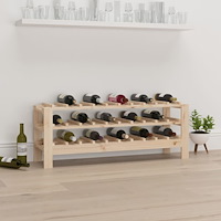 vidaXL Vinställ 109,5x30x42 cm massiv furu