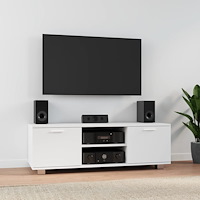 vidaXL Tv-bänk vit 120x40,5x35 cm konstruerat trä