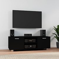 vidaXL Tv-bänk svart 120x40,5x35 cm konstruerat trä