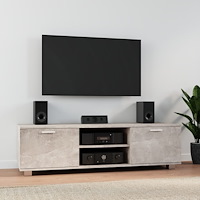 vidaXL Tv-bänk betonggrå 140x40,5x35 cm konstruerat trä