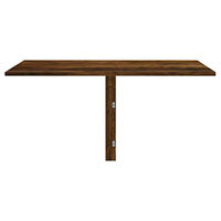 vidaXL Väggbord rökfärgad ek 100x60x56 cm konstruerat trä