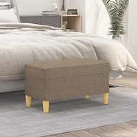 vidaXL Bänk taupe 70x35x41 cm tyg