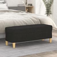 vidaXL Bänk svart 100x35x41 cm tyg