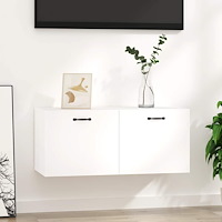 vidaXL Väggskåp vit högglans 80x36,5x35 cm konstruerat trä