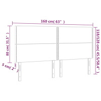 vidaXL Huvudgavlar 4 st mörkgrön 80x5x78/88 cm sammet