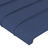 vidaXL Sänggavel med kanter blå 93x23x78/88 cm tyg