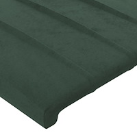 vidaXL Sänggavel med kanter mörkgrön 147x23x78/88 cm sammet