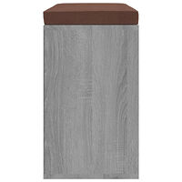 vidaXL Skobänk grå sonoma 103x30x48 cm konstruerat trä