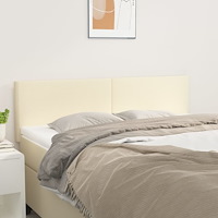 vidaXL Sänggavlar gräddvit 144x5x78/88 cm konstläder