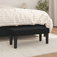 vidaXL Bänk svart 70x30x30 cm tyg