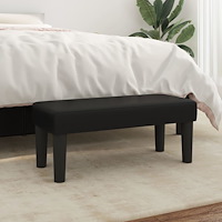 vidaXL Bänk svart 70x30x30 cm konstläder