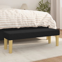 vidaXL Bänk svart 100x30x30 cm tyg