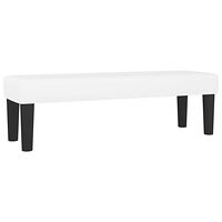 vidaXL Bänk vit 100x30x30 cm konstläder