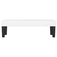 vidaXL Bänk vit 100x30x30 cm konstläder