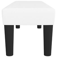 vidaXL Bänk vit 100x30x30 cm konstläder