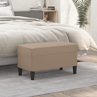 vidaXL Bänk cappuccino 70x35x41 cm konstläder