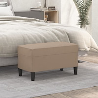 vidaXL Bänk cappuccino 70x35x41 cm konstläder