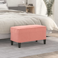 vidaXL Bänk rosa 70x35x41 cm sammet