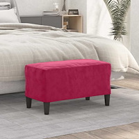vidaXL Bänk vinröd 70x35x41 cm sammet