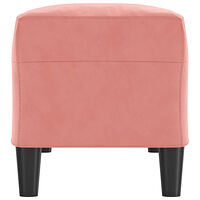 vidaXL Bänk rosa 100x35x41 cm sammet
