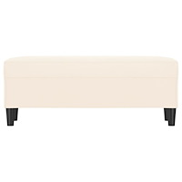 vidaXL Bänk gräddvit 100x35x41 cm sammet