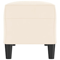 vidaXL Bänk gräddvit 100x35x41 cm sammet